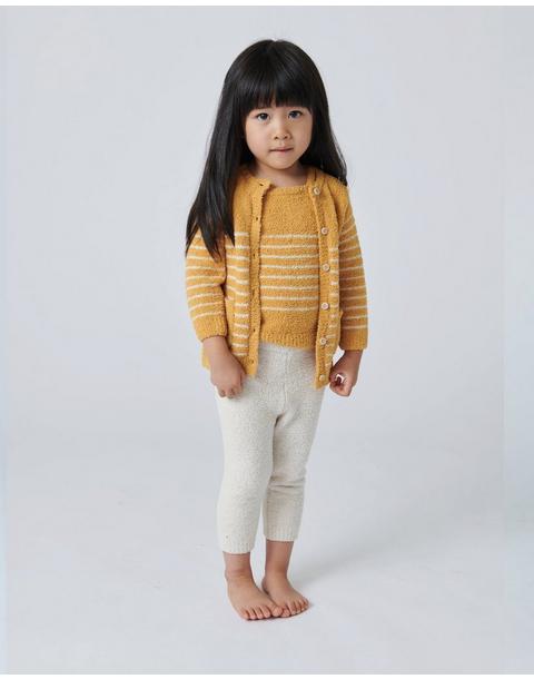 Camisole & Cardigan Set Fuzzy - Amber/Ecru