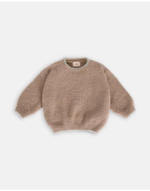 Boxy Sweater Fuzzy - Taupe