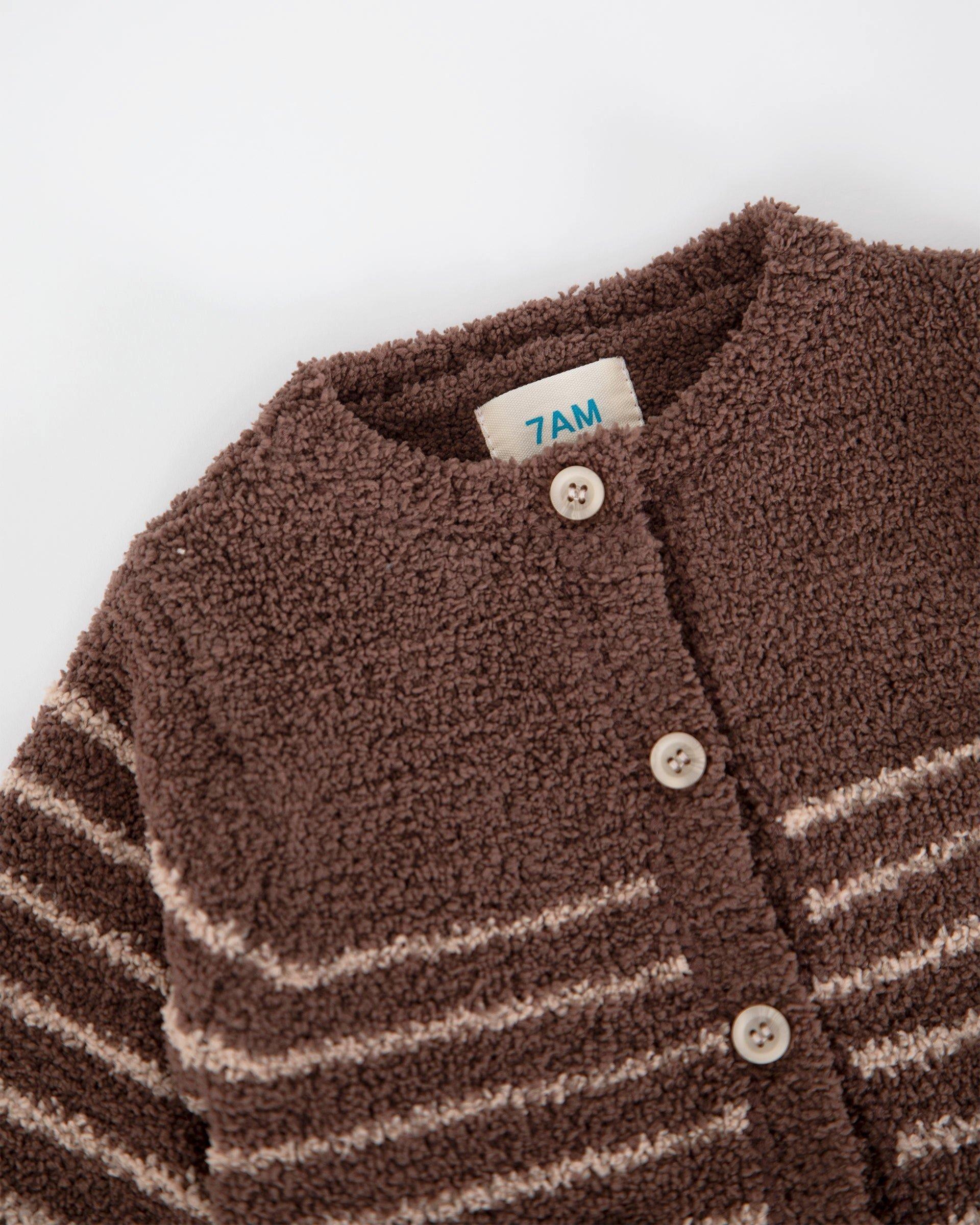 Camisole & Cardigan Set Fuzzy - Choco/Pecan image number 4