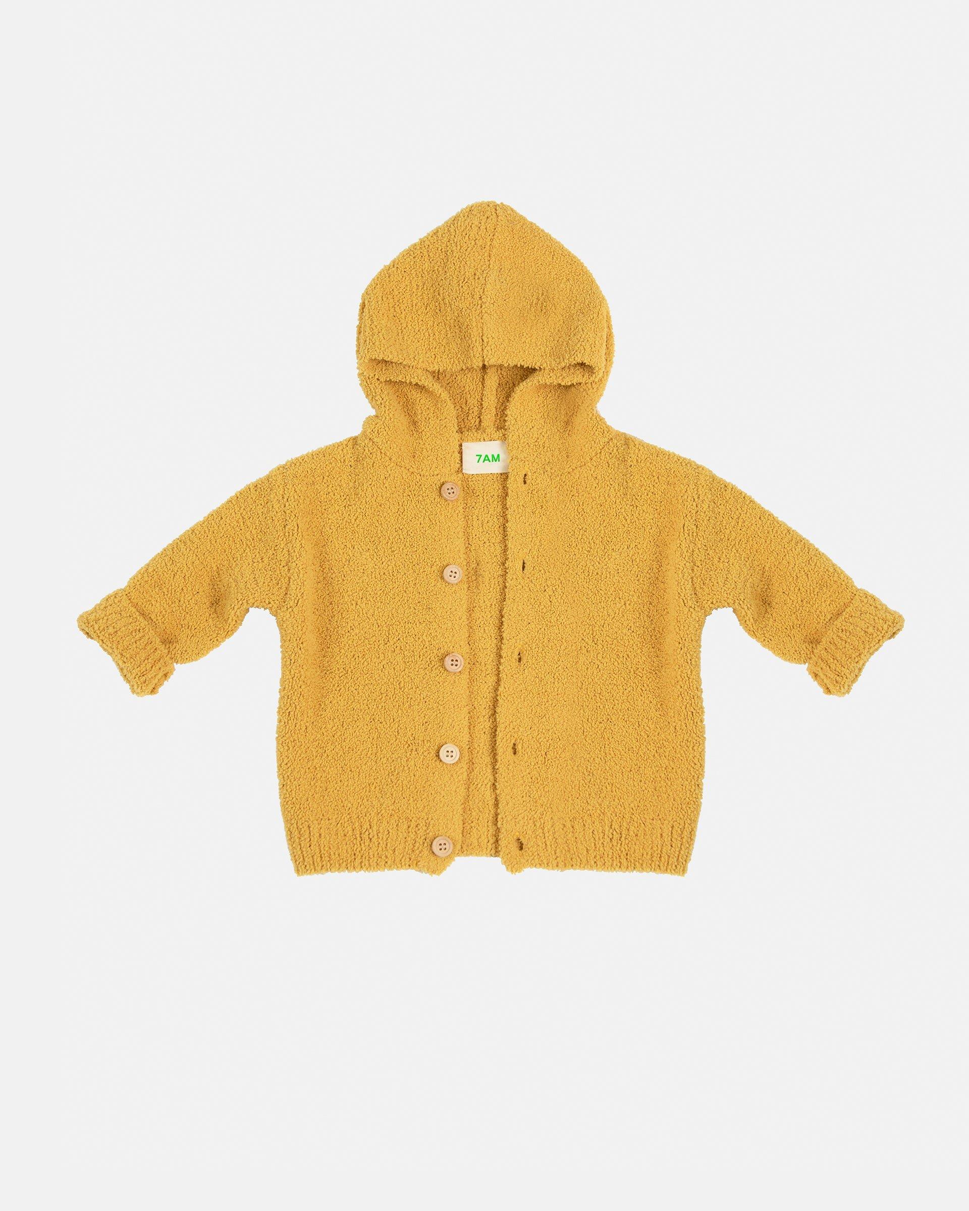 Hooded Cardigan Fuzzy - Amber