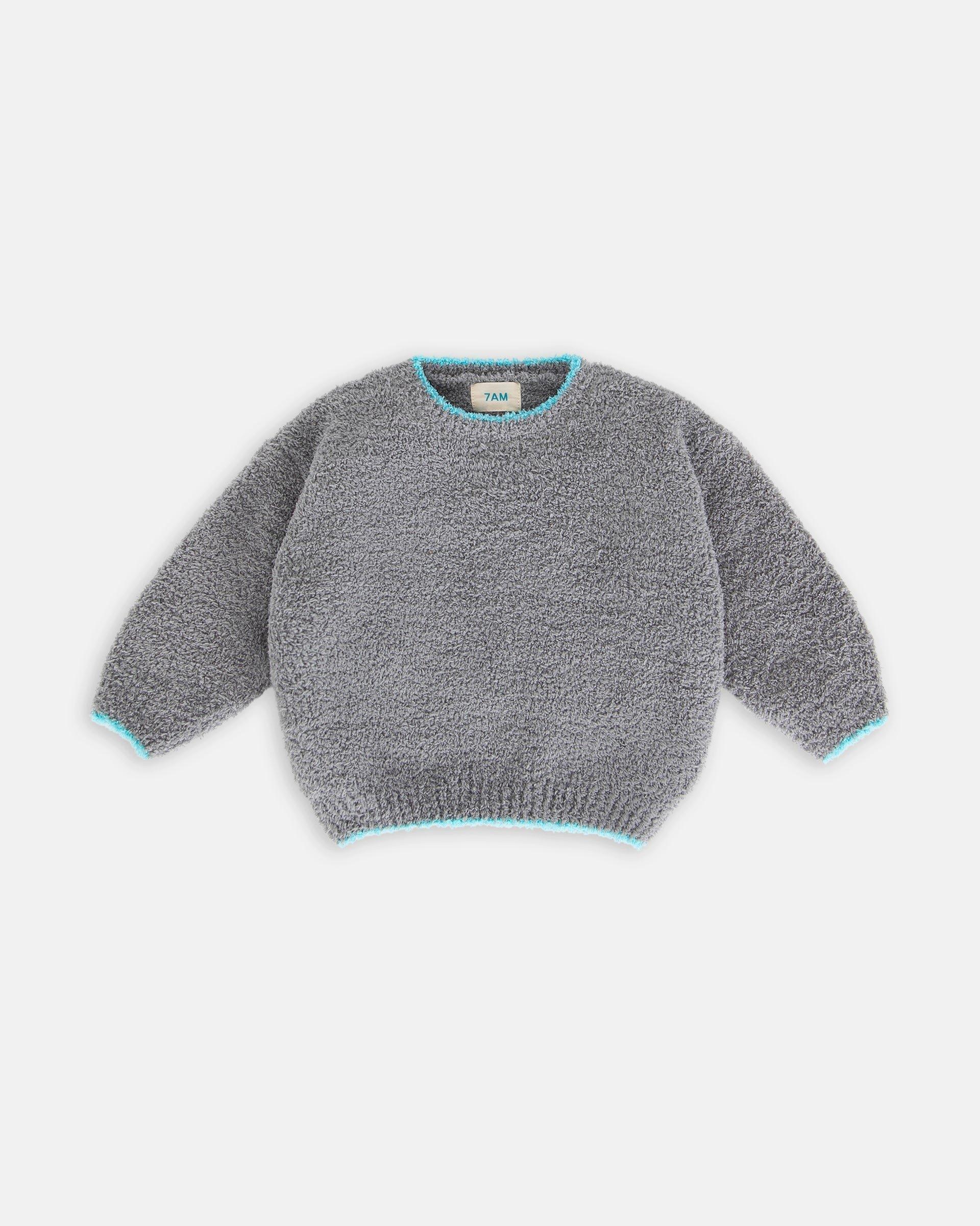Boxy Sweater Fuzzy - Gris