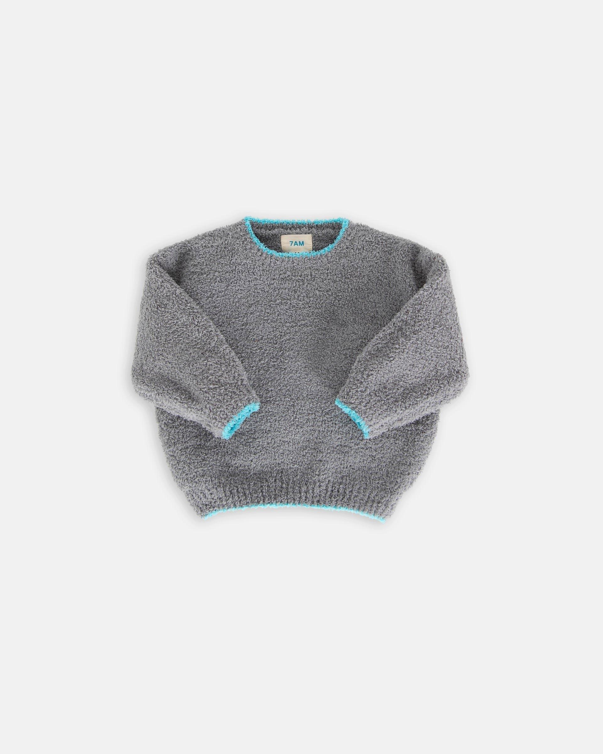 Boxy Sweater Fuzzy - Gris image number 1