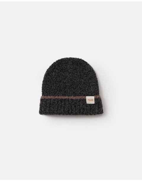 Beanie Fuzzy - Black Melange