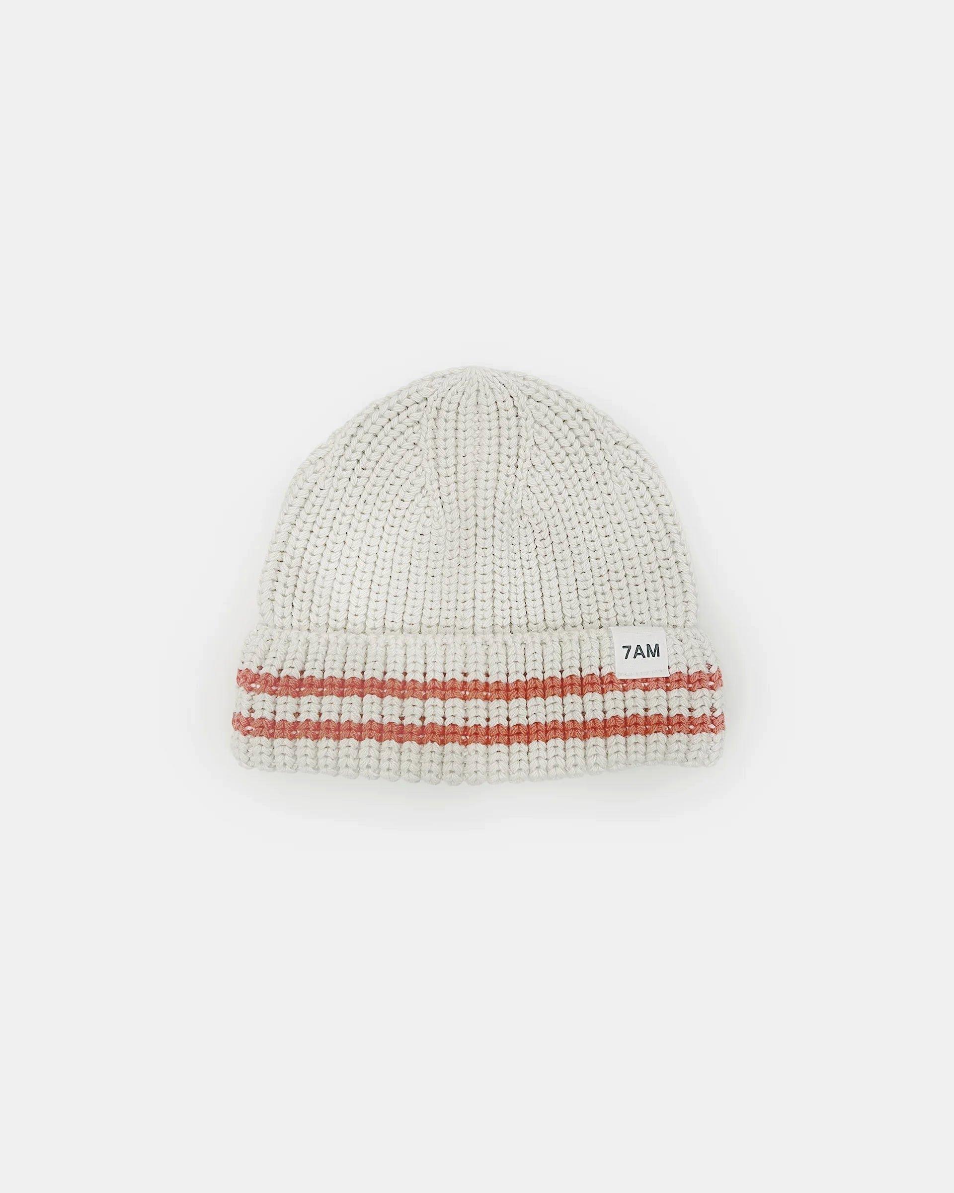 Beanie Tennis Chunky - Ecru/Terracotta
