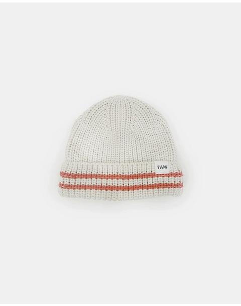Beanie Tennis Chunky - Ecru/Terracotta