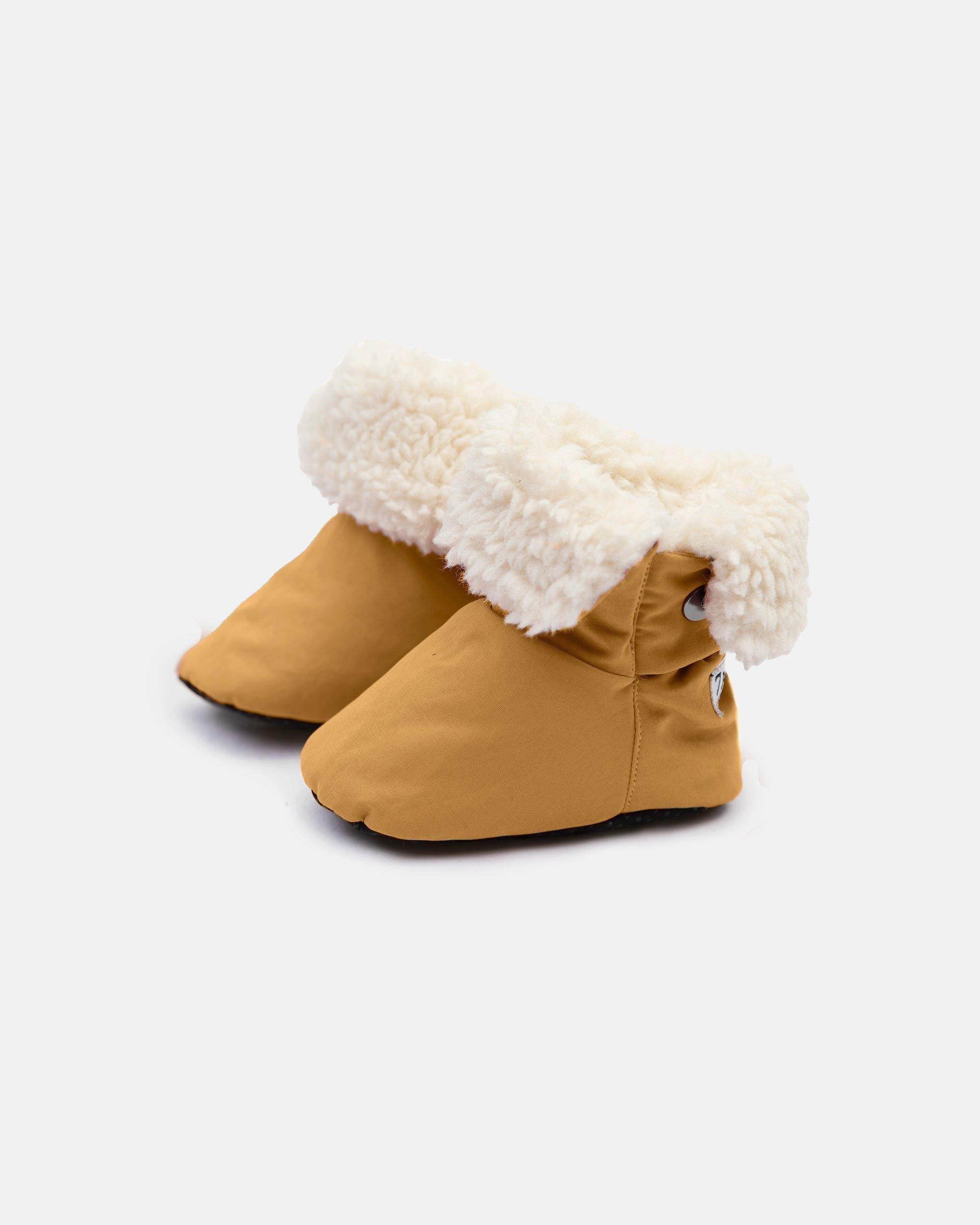Baby Booties - Benji Sherpa - Cognac