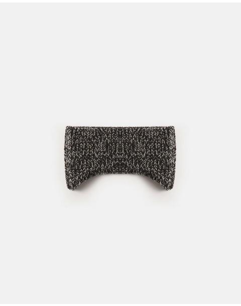 Earband Chunky - Black Melange