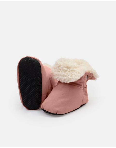 Baby Booties - Benji Sherpa - Rose Dawn