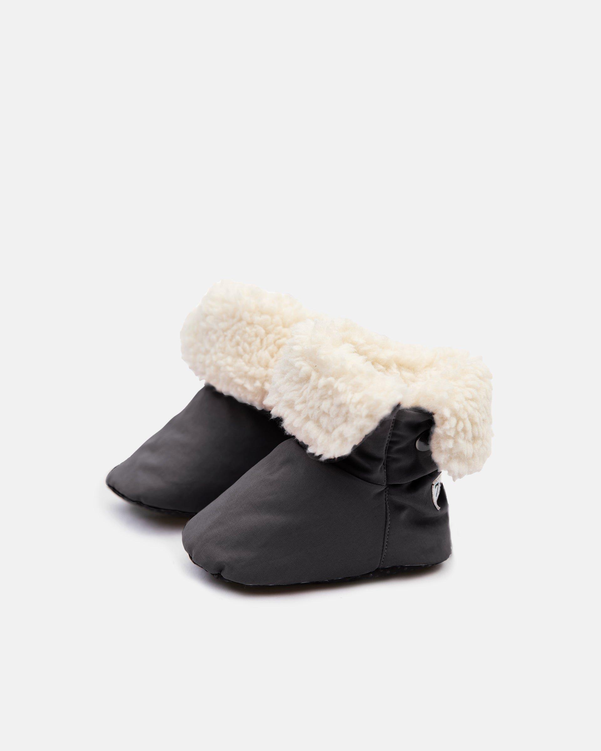 Baby Booties - Benji Sherpa - Smokey