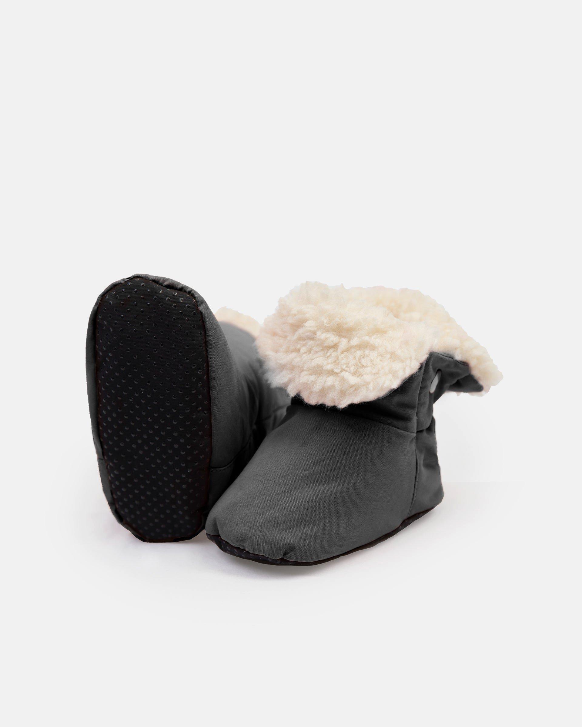 Baby Booties - Benji Sherpa - Smokey image number 1