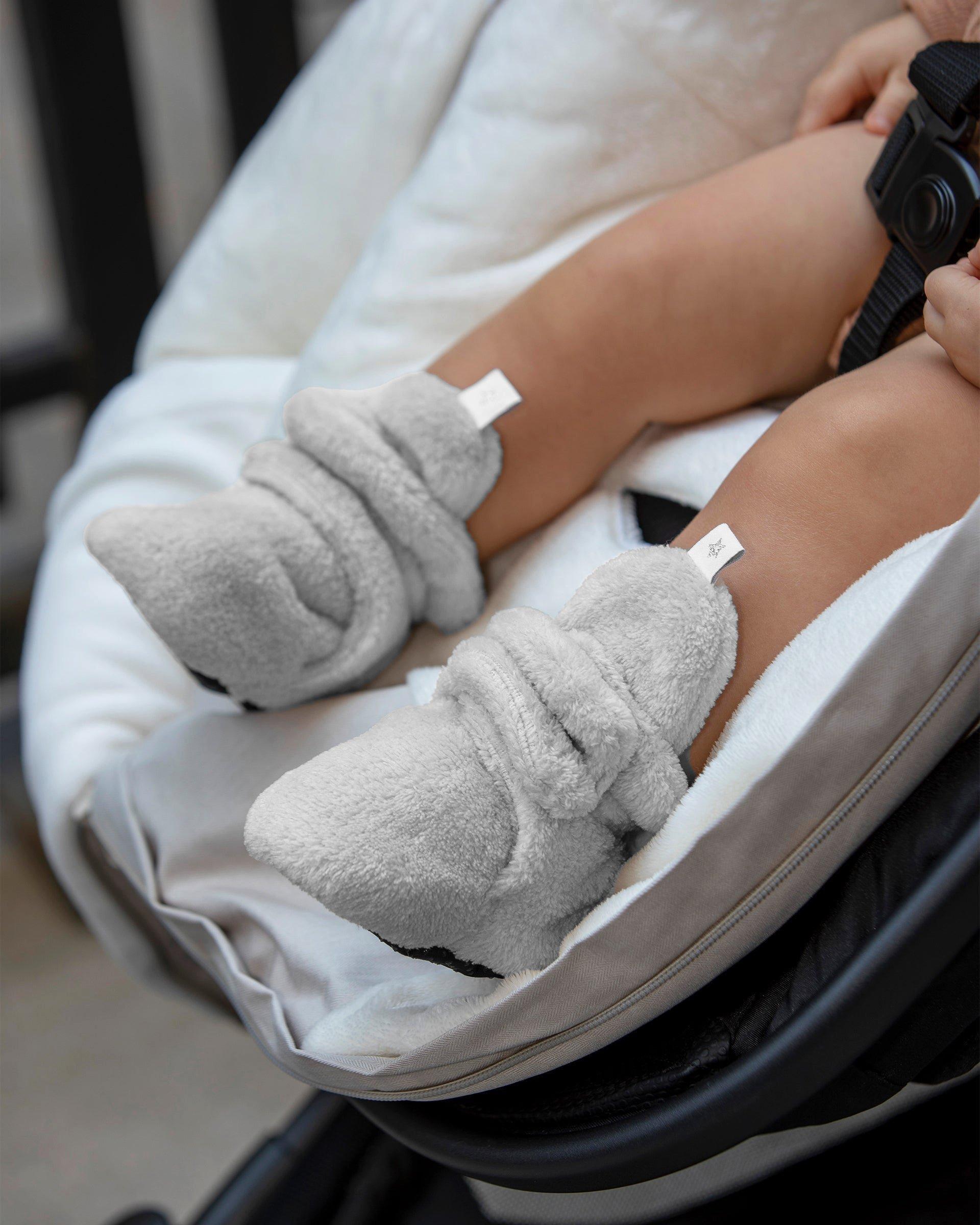 Baby Bootie Slippers - Plush - Pearl image number 2