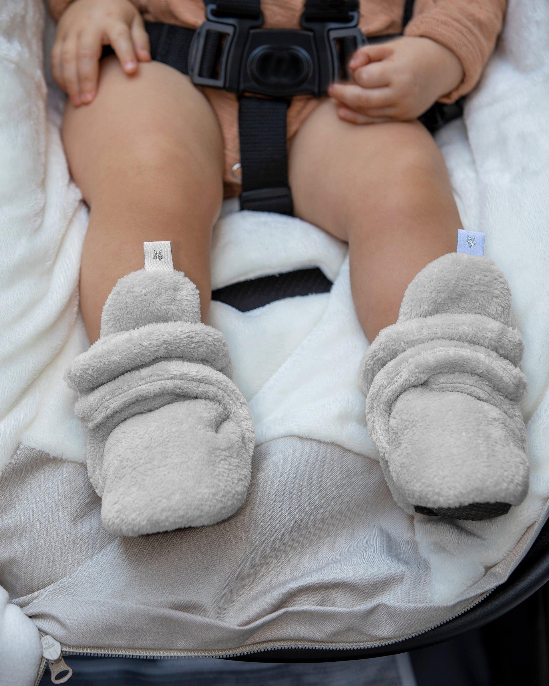 Baby Bootie Slippers - Plush - Pearl image number 3