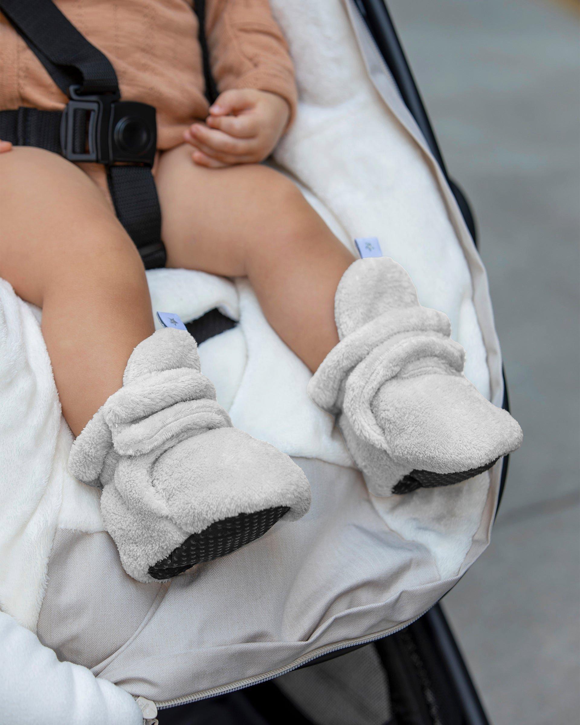 Baby Bootie Slippers - Plush - Pearl image number 4