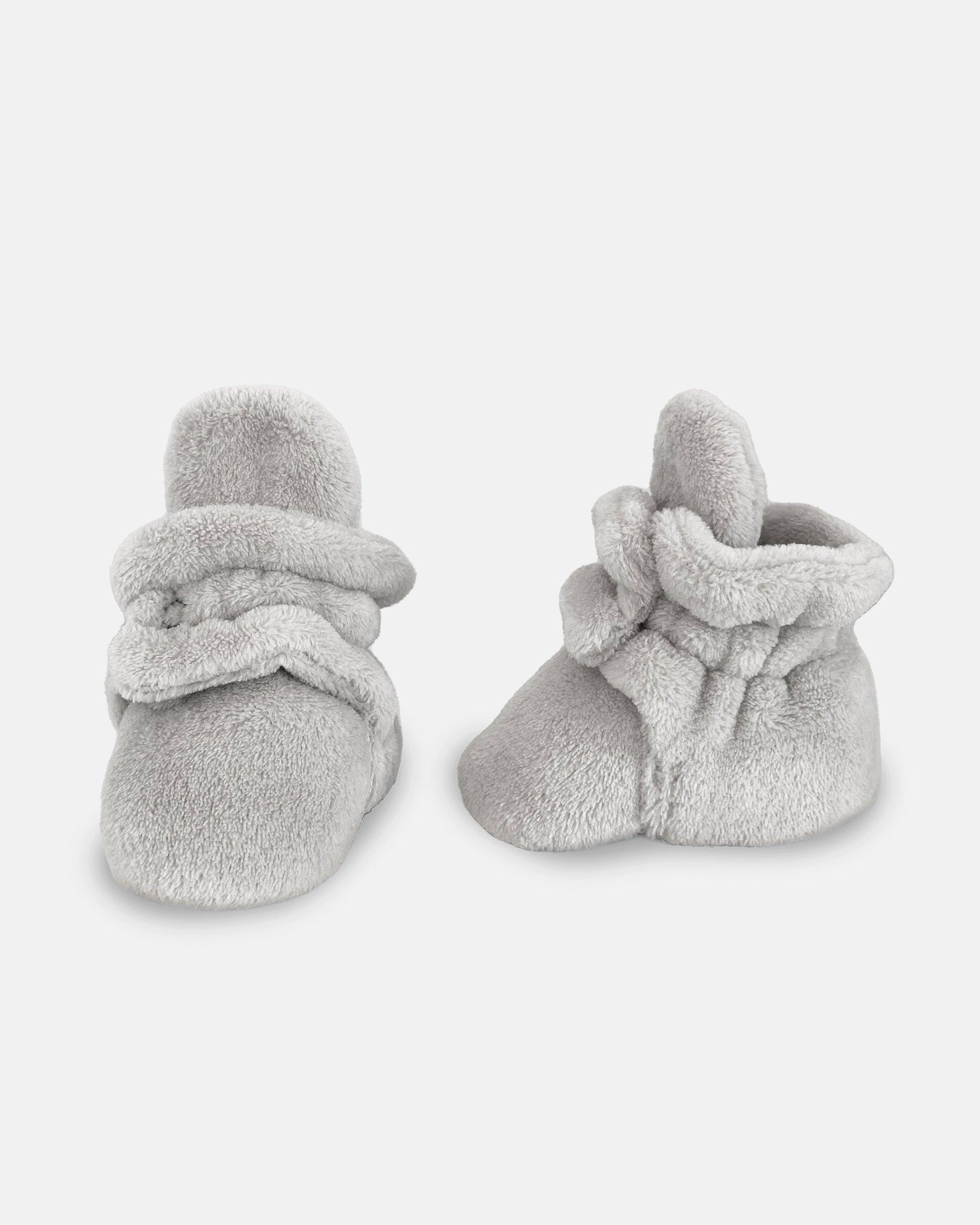 Baby Bootie Slippers - Plush - Pearl image number 1