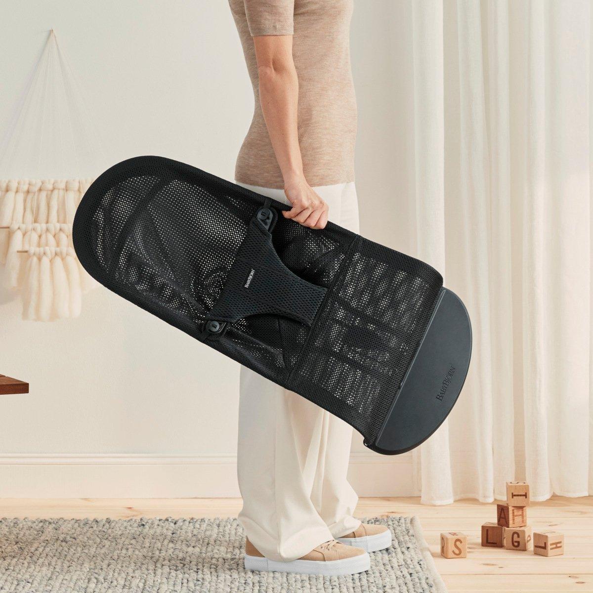 Baby Bundle: Bouncer Bliss, Black/Mesh | Baby Carrier Mini, Landscape image number 4