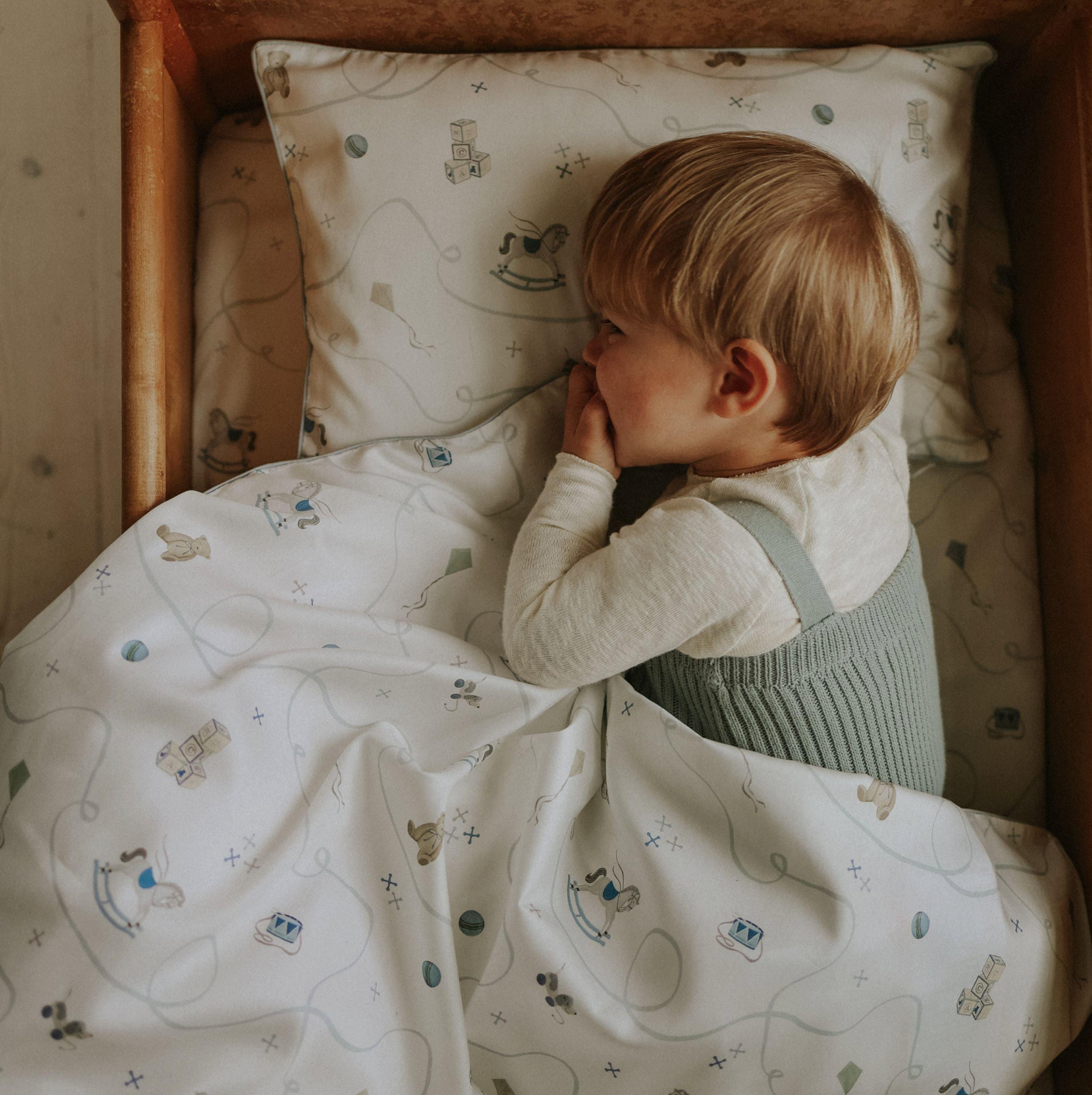 Little Toy Chest Toddler Duvet Set - Ivory