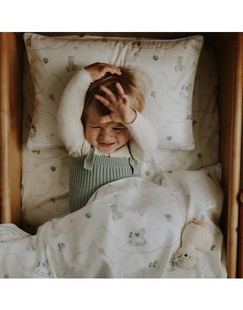 Little Toy Chest Toddler Pillow Set - Ivory