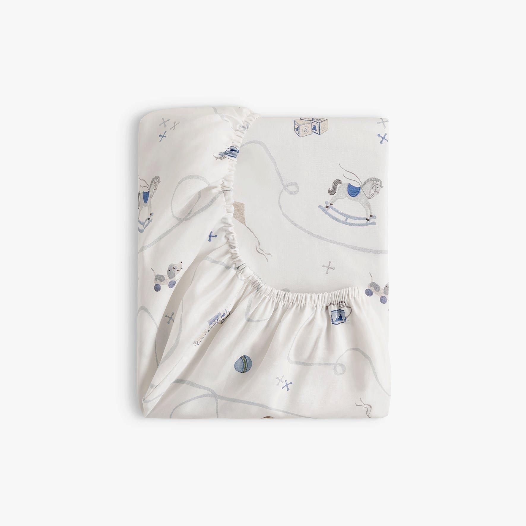 Little Toy Chest Crib Sheet - Ivory image number 1