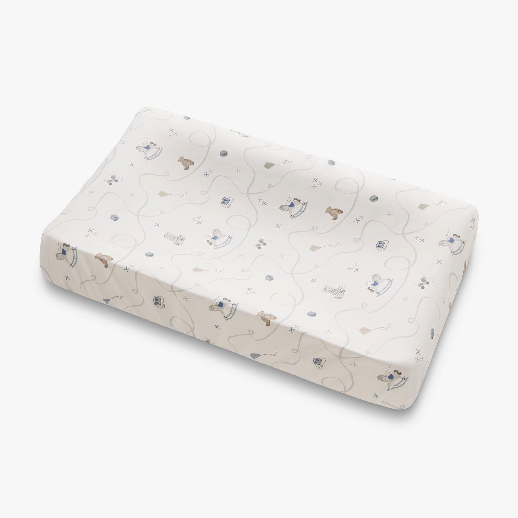 Little Toy Chest Changing Pad Cover - Ivory image number 1