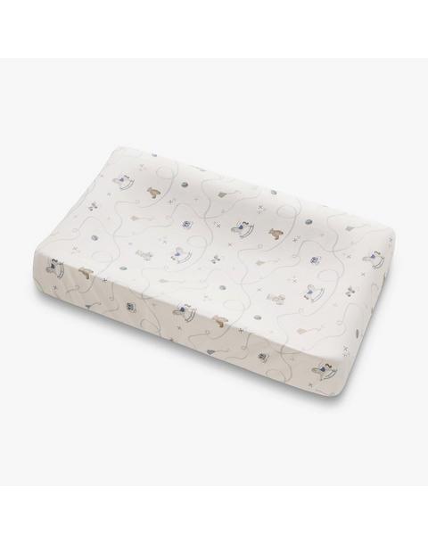 Little Toy Chest Changing Pad Cover - Ivory