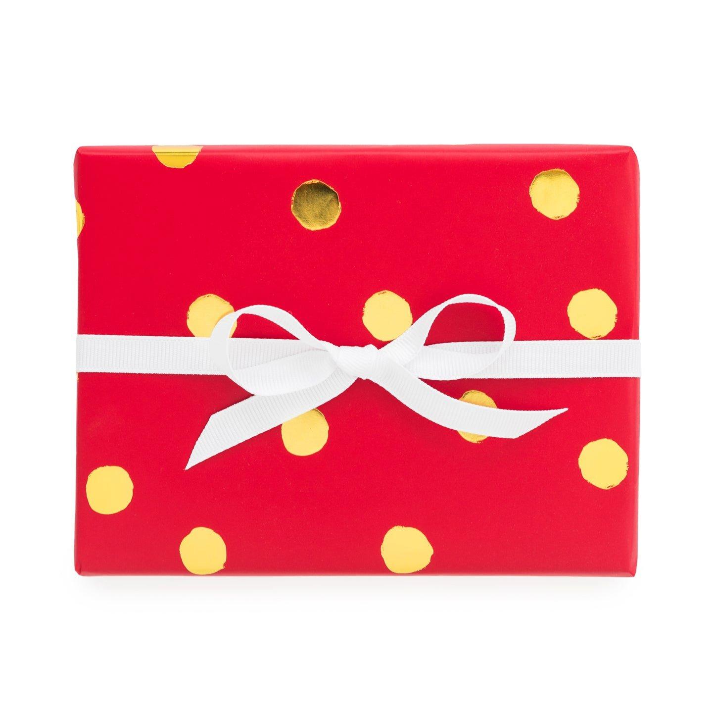 Red Polka Dot Wrap Roll