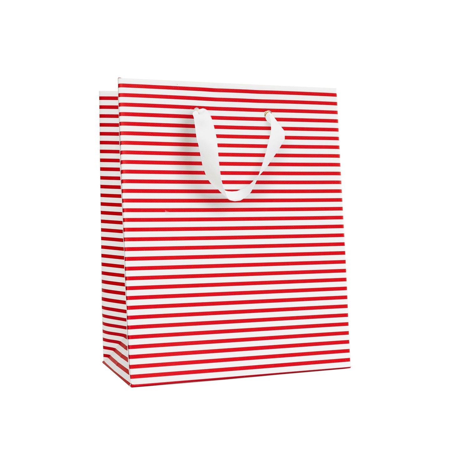 Candy Cane Stripe Holiday Gift Bag