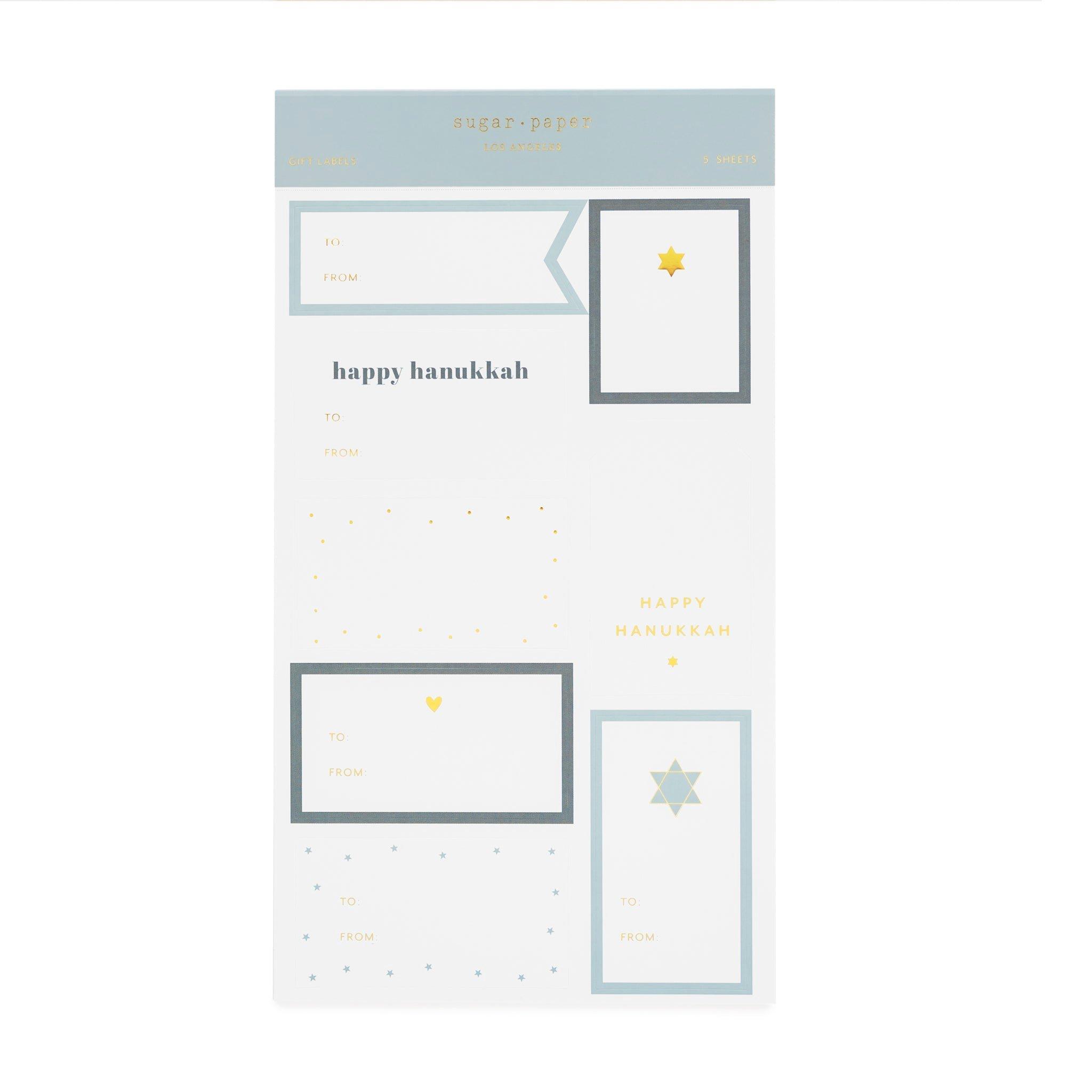 Hanukkah Gift Stickers