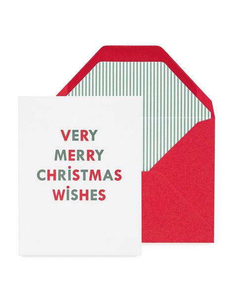 Very Merry Christmas Wishes Holiday Card
