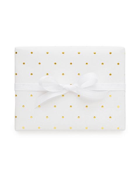 Gold Swiss Dot Wrap Roll