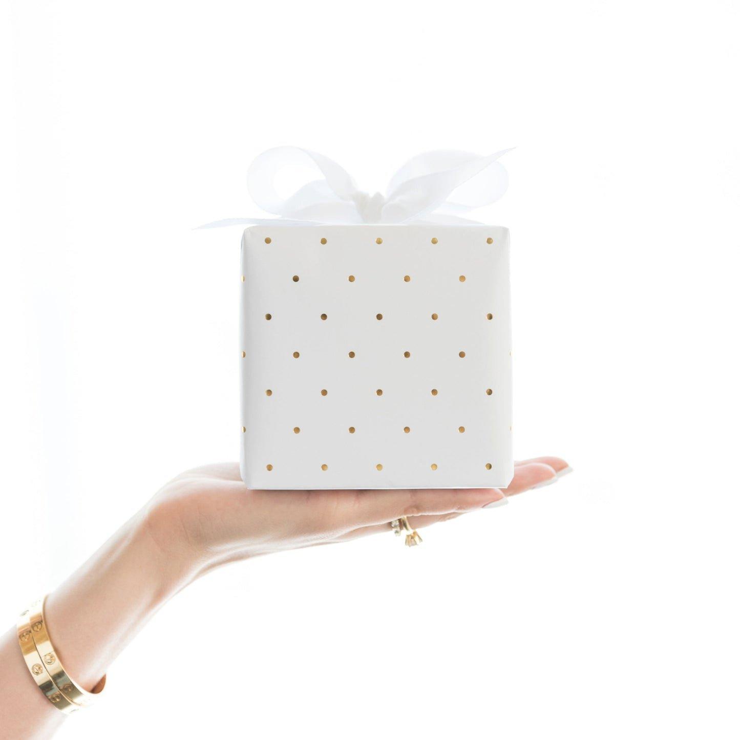 Gold Swiss Dot Wrap Roll image number 1