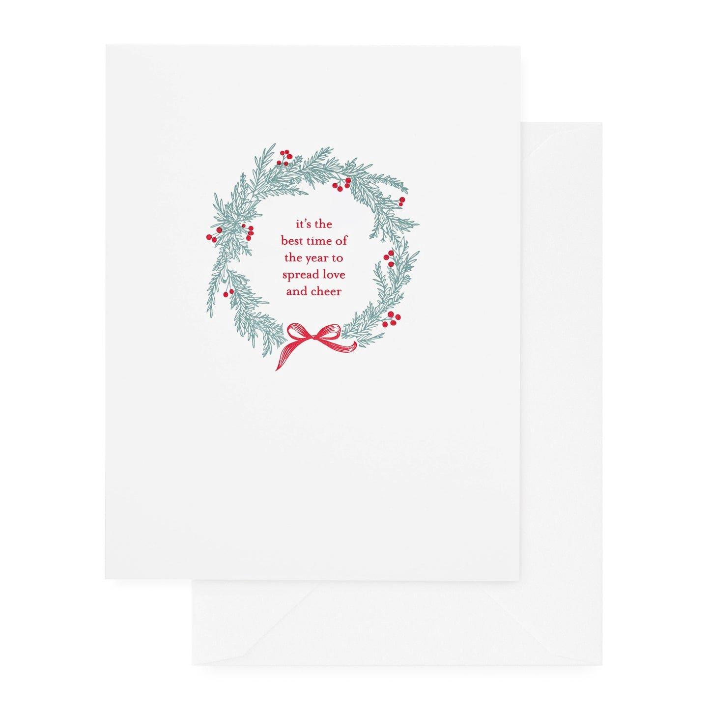 Christmas Wreath Holiday Card