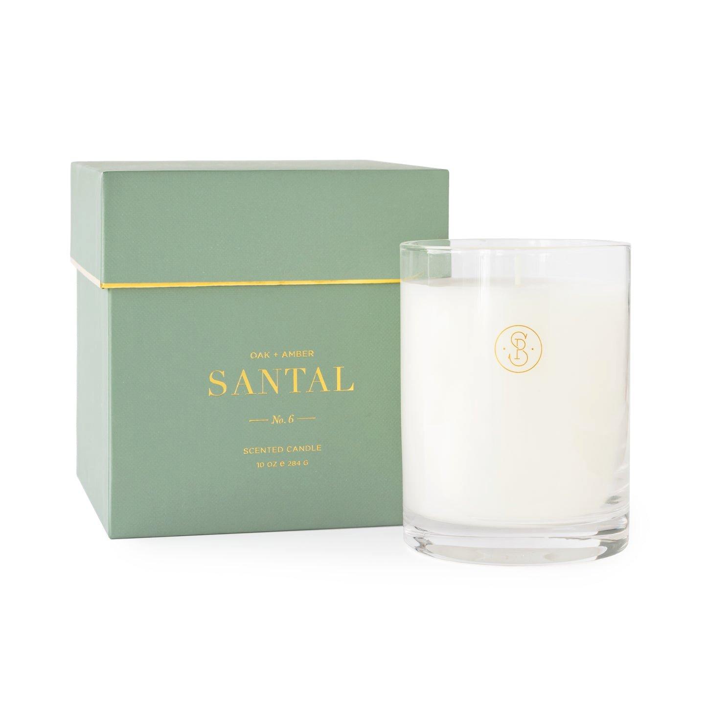 Signature Candle, Oak + Amber Santal
