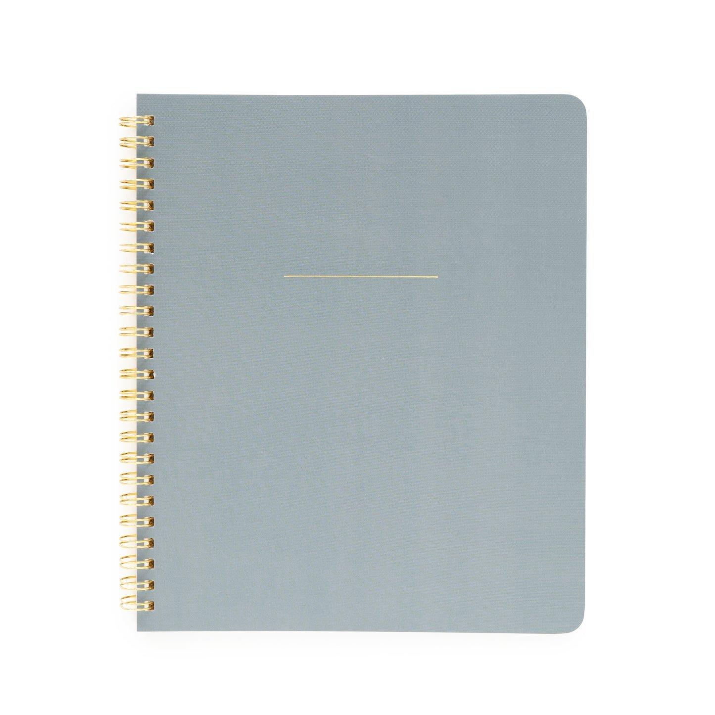 Spiral Notebook, Dusty Blue