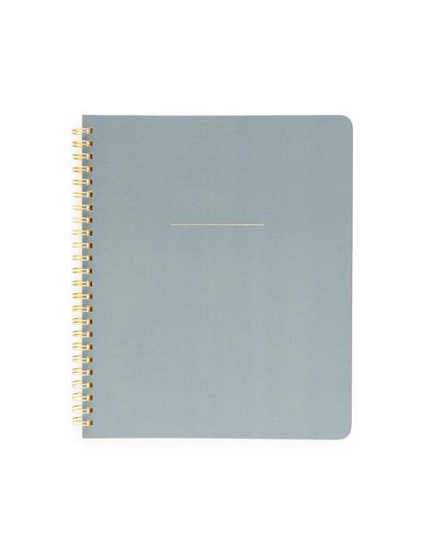 Spiral Notebook, Dusty Blue