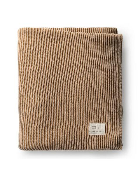 Ribbed Knit Throw