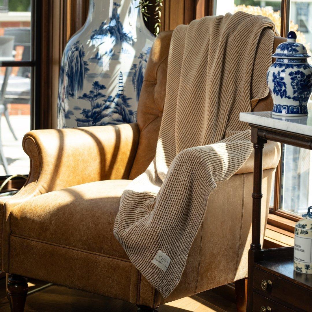 Ribbed Knit Throw image number 2