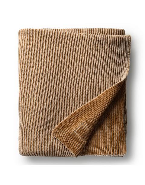 Ribbed Knit Throw