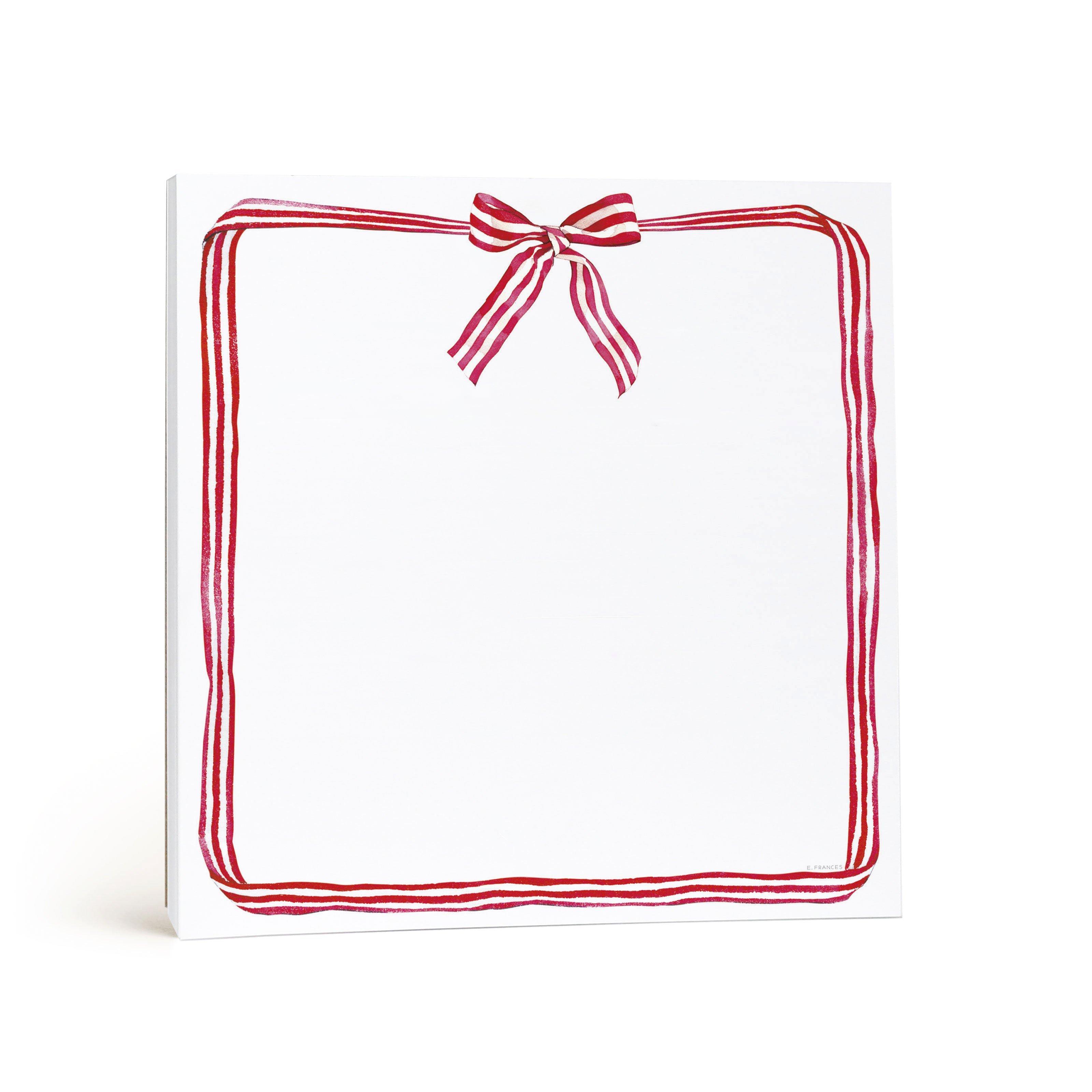 Reb Ribbon Candy Square Notepad
