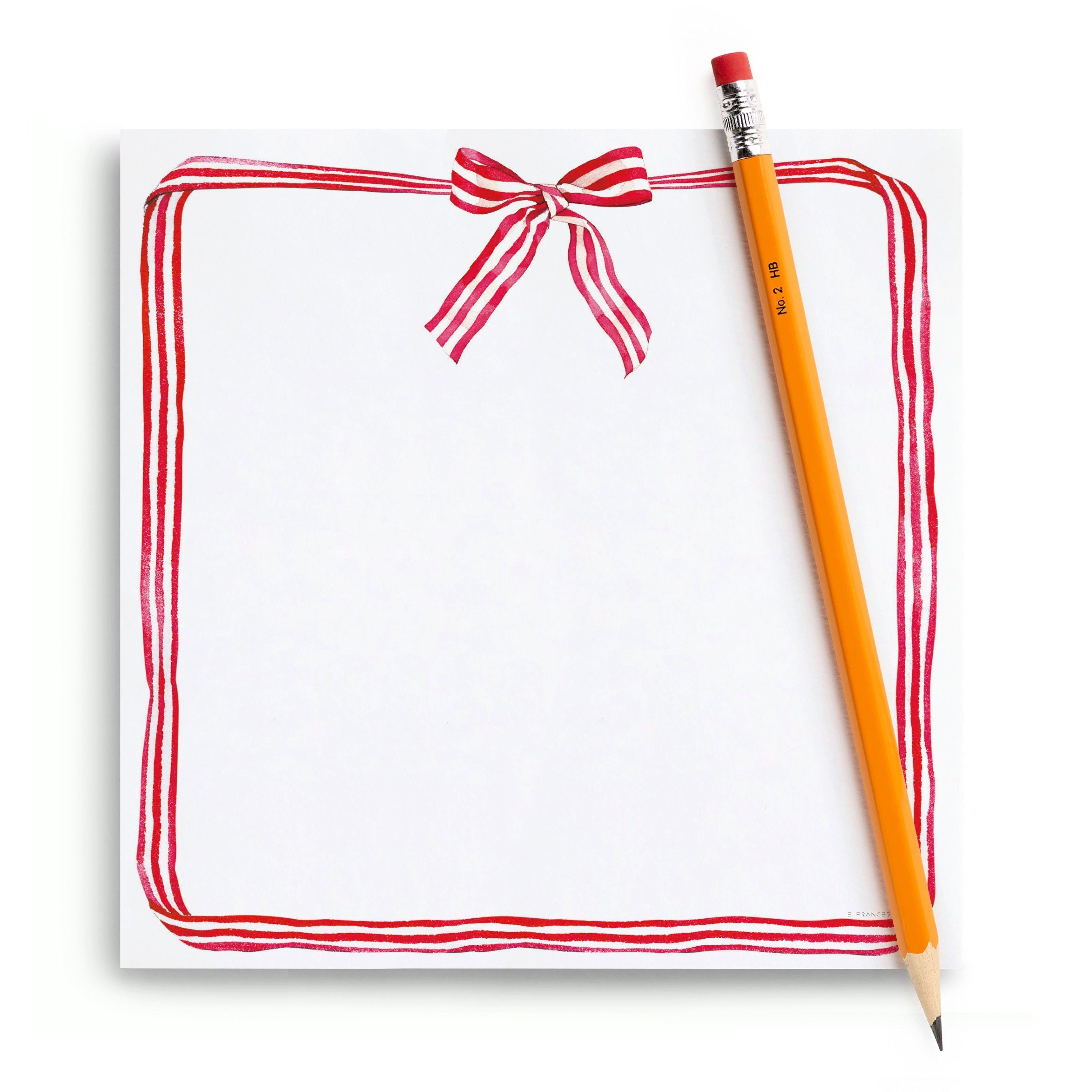Reb Ribbon Candy Square Notepad image number 1