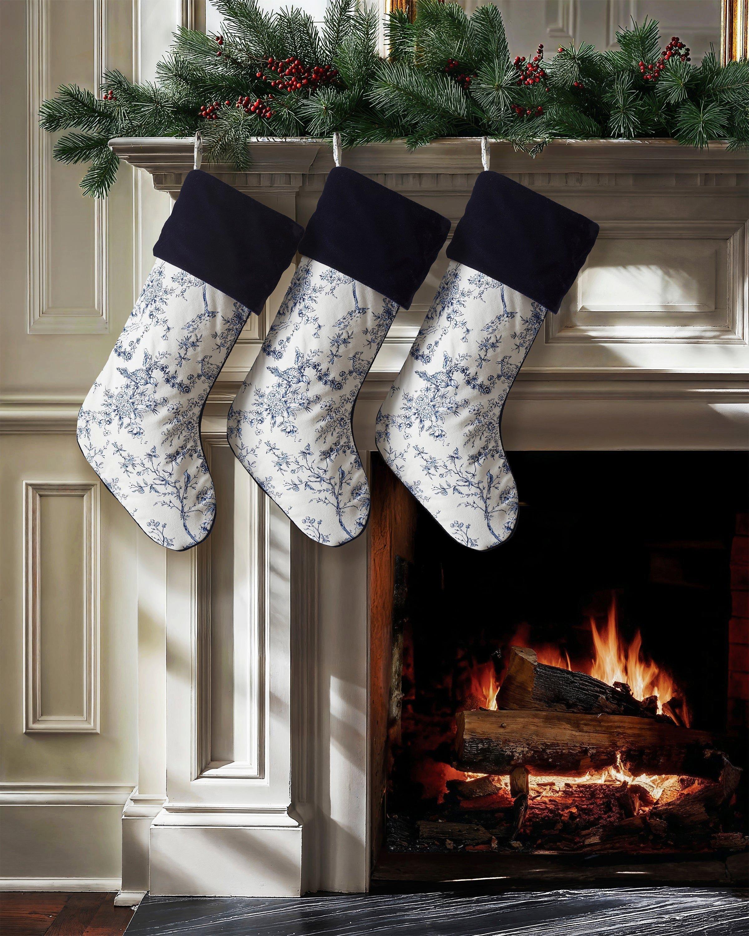 Christmas Stocking in Timeless Toile image number 1