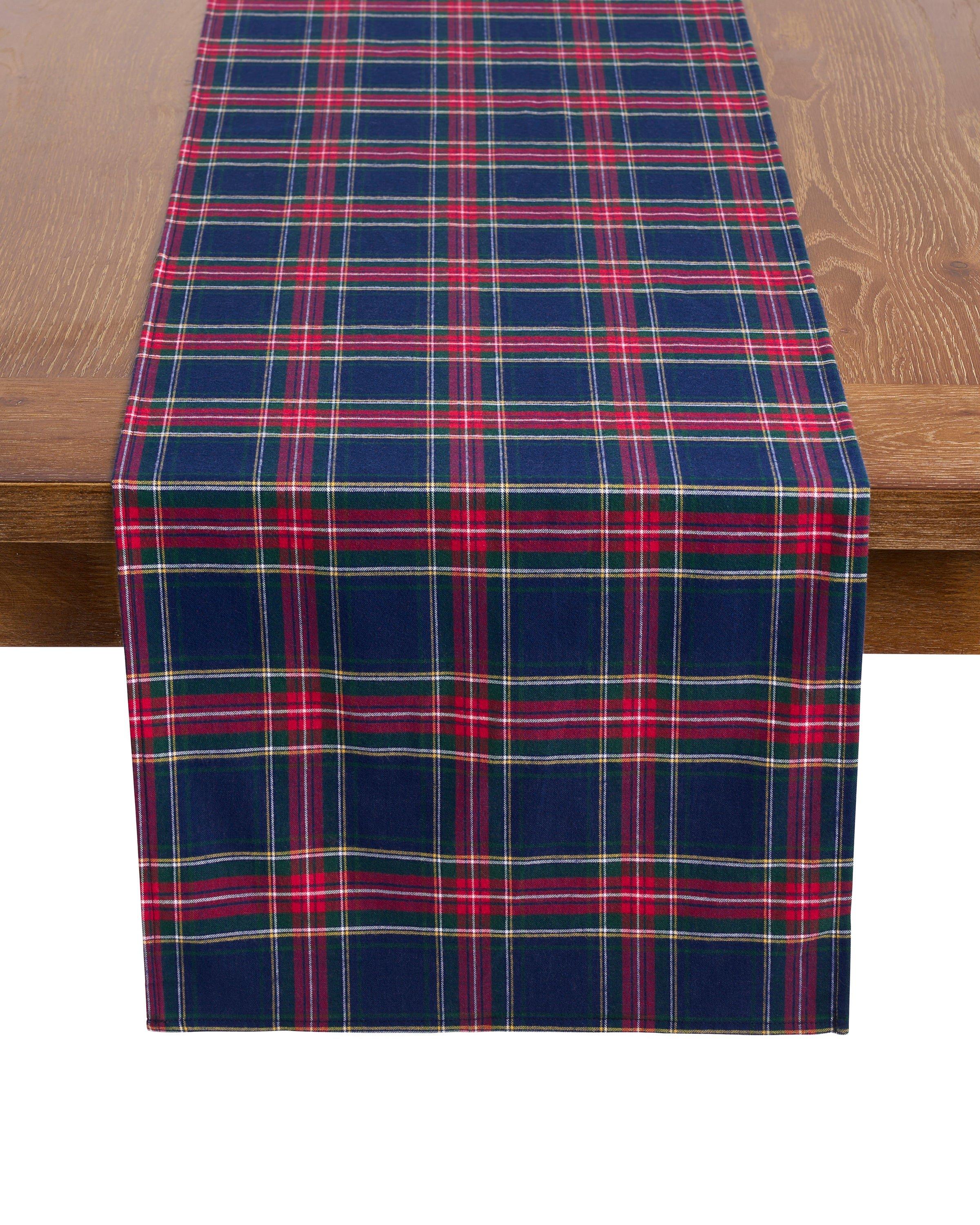 Signature Twill Table Runner in Windsor Tartan