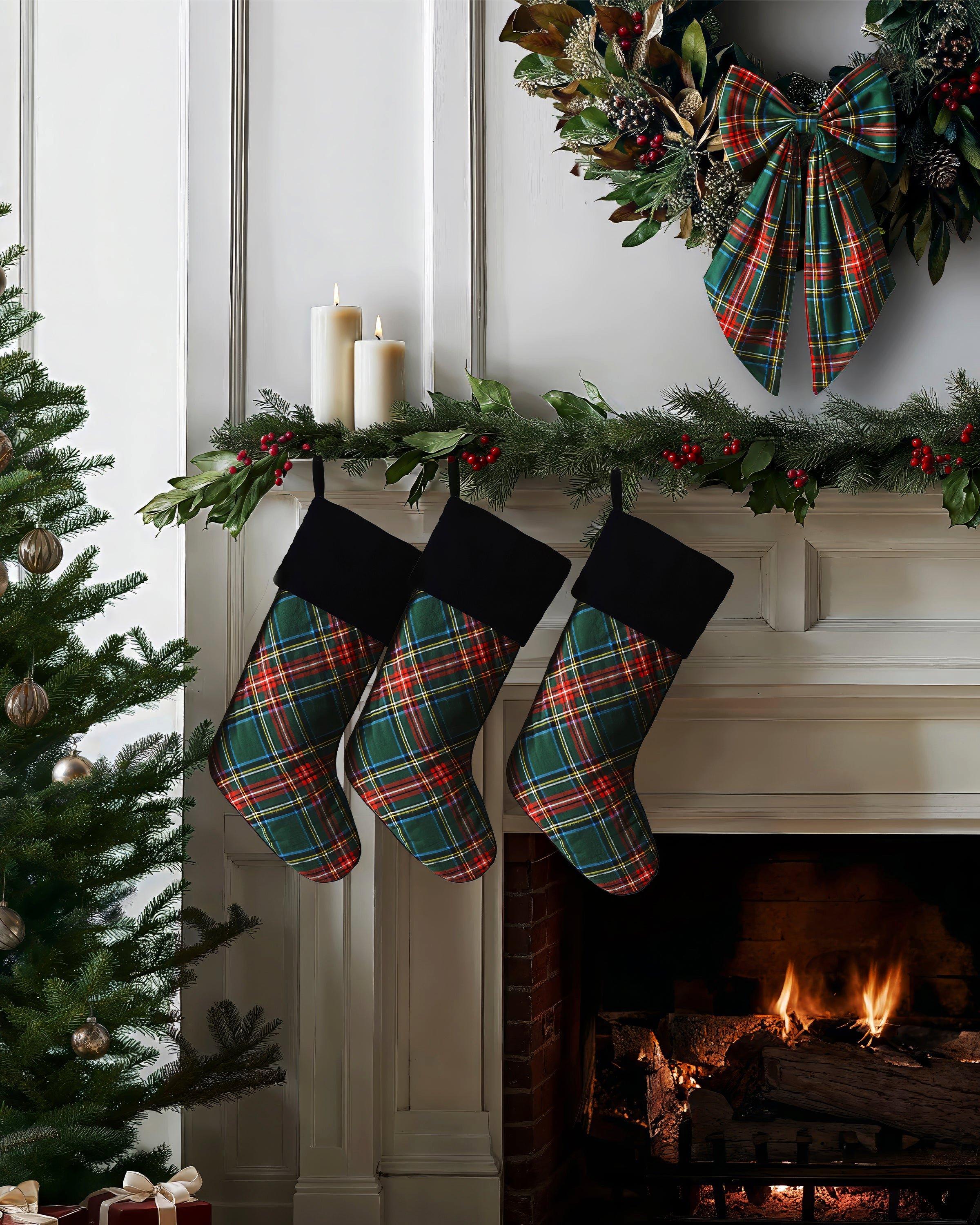 Christmas Stocking in Kensington Tartan image number 2