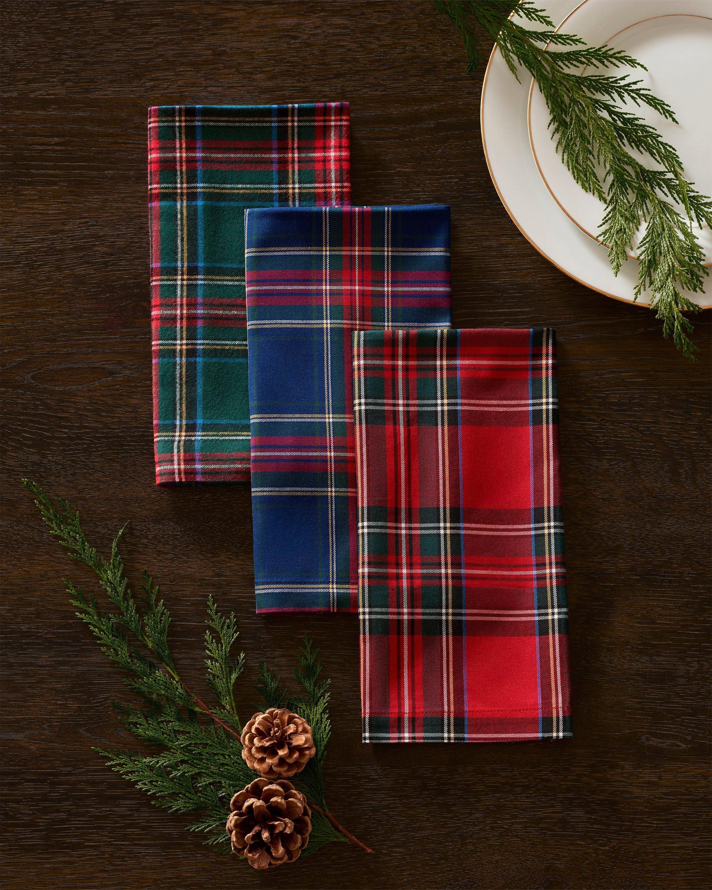 Signature Twill Napkins in Kensington Tartan (Set of 4) image number 2