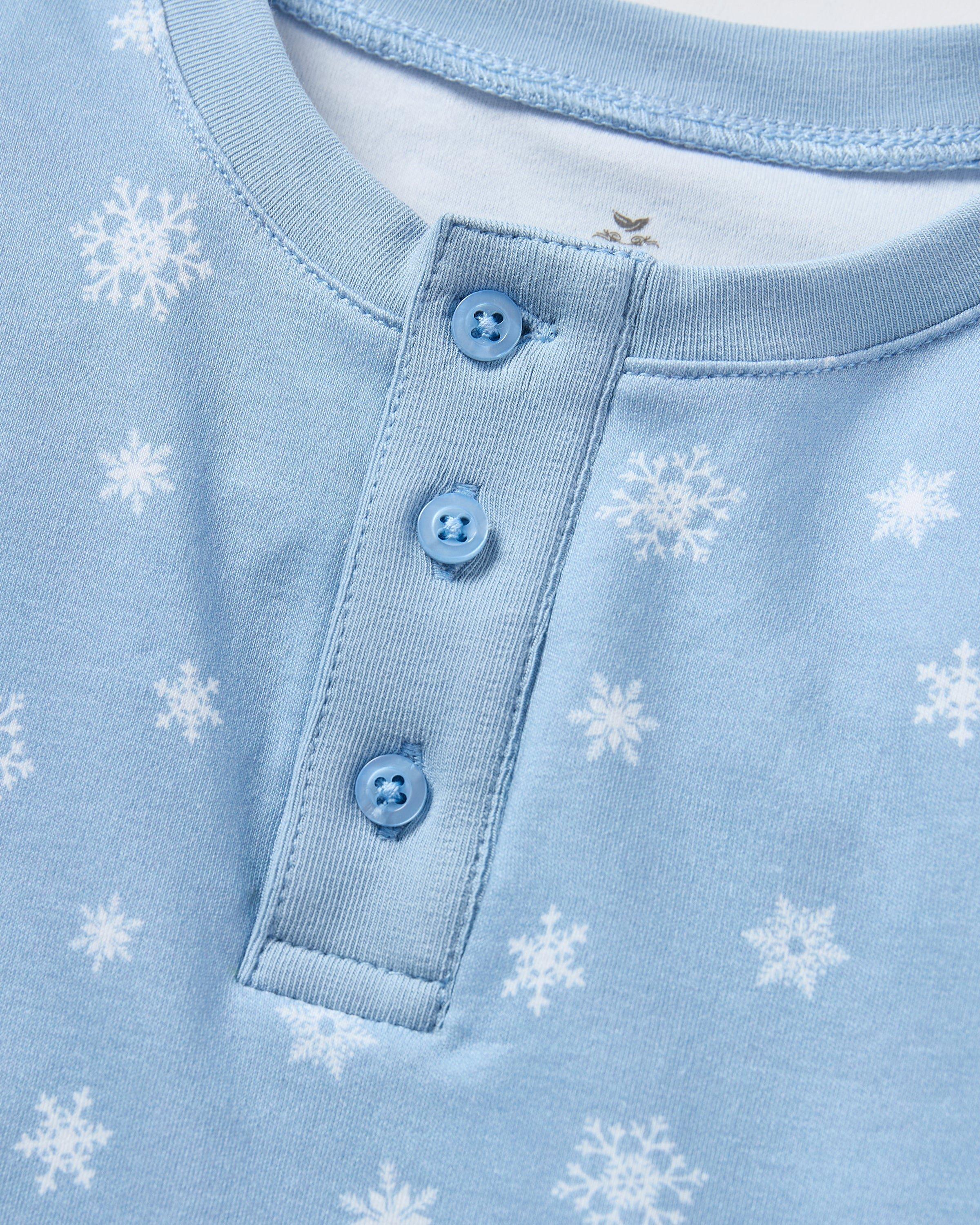 Kids Pima Snug Fit Pajama in Periwinkle Wonderland image number 4
