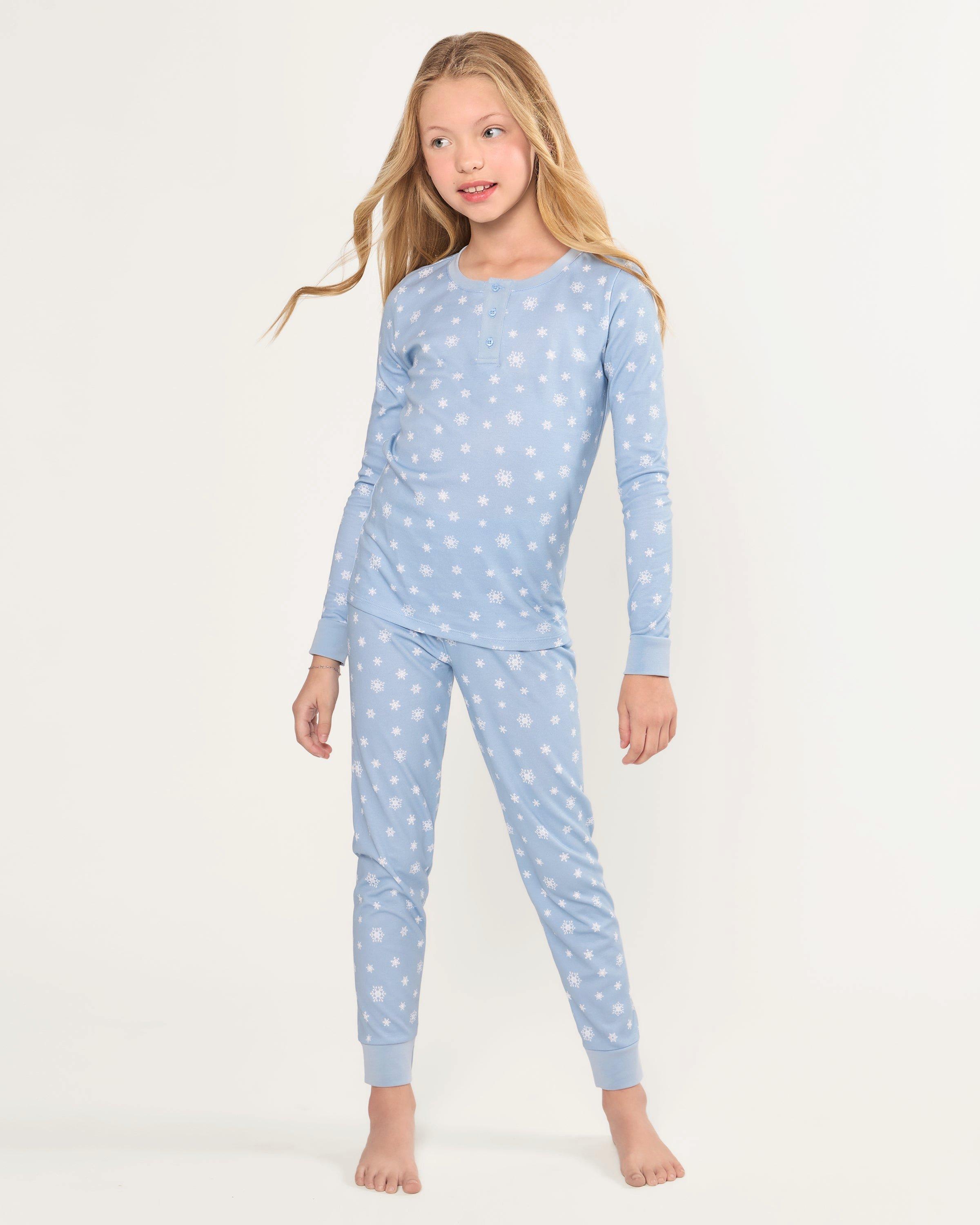 Kids Pima Snug Fit Pajama in Periwinkle Wonderland image number 1