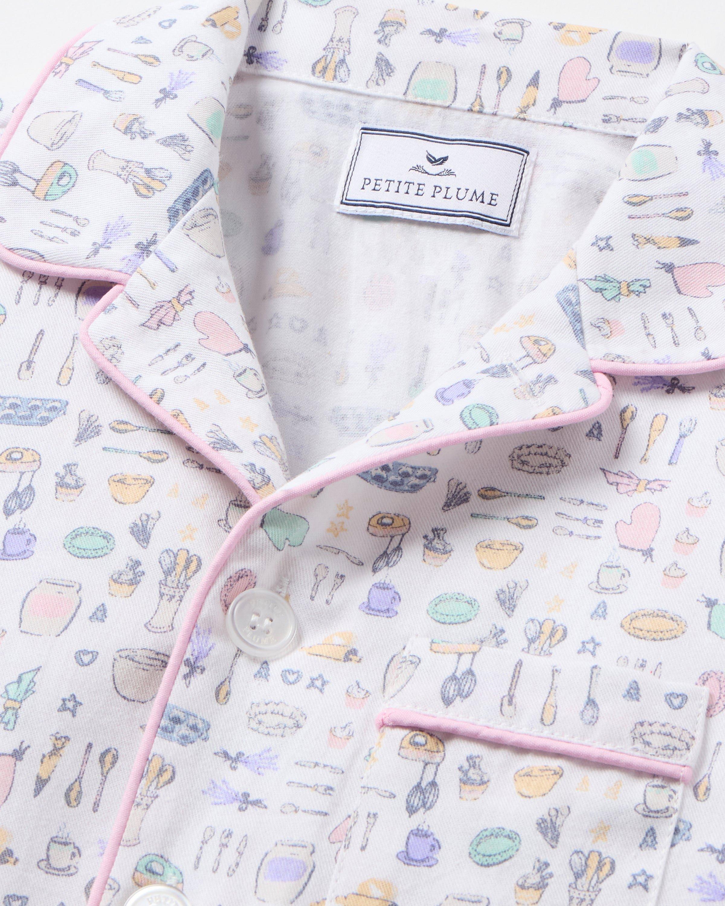 Kid's Twill Pajama Set in Baking Spirits Bright image number 4