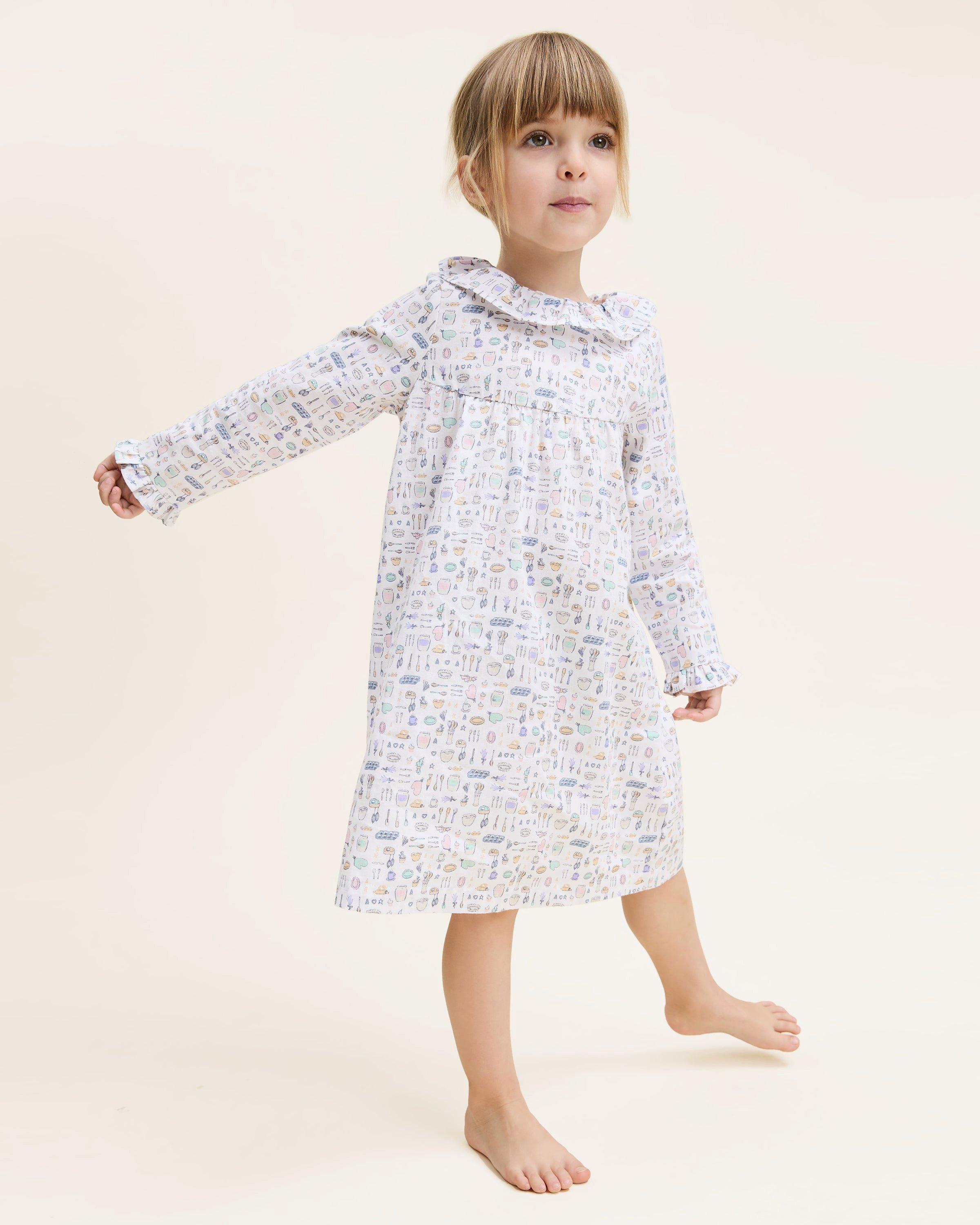 Kid's Twill Scarlett Nightgown in Baking Spirits Bright image number 2