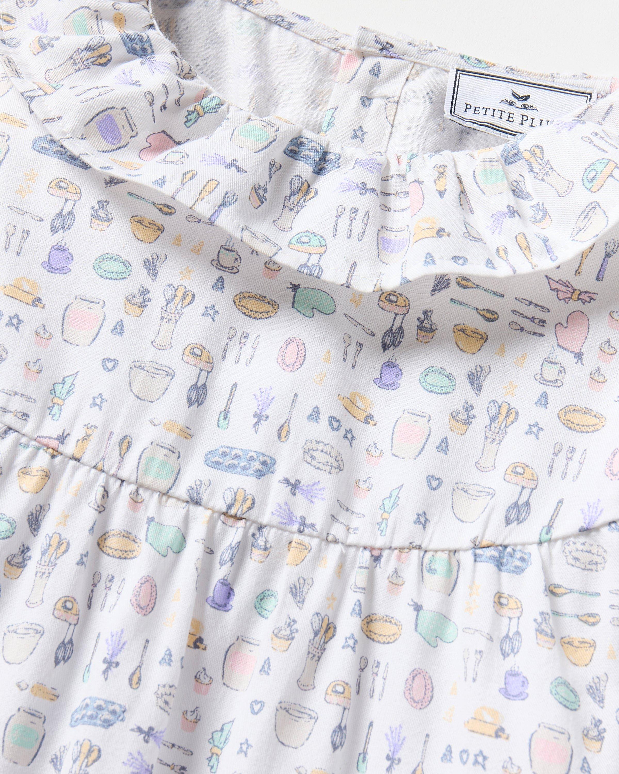 Kid's Twill Scarlett Nightgown in Baking Spirits Bright image number 4