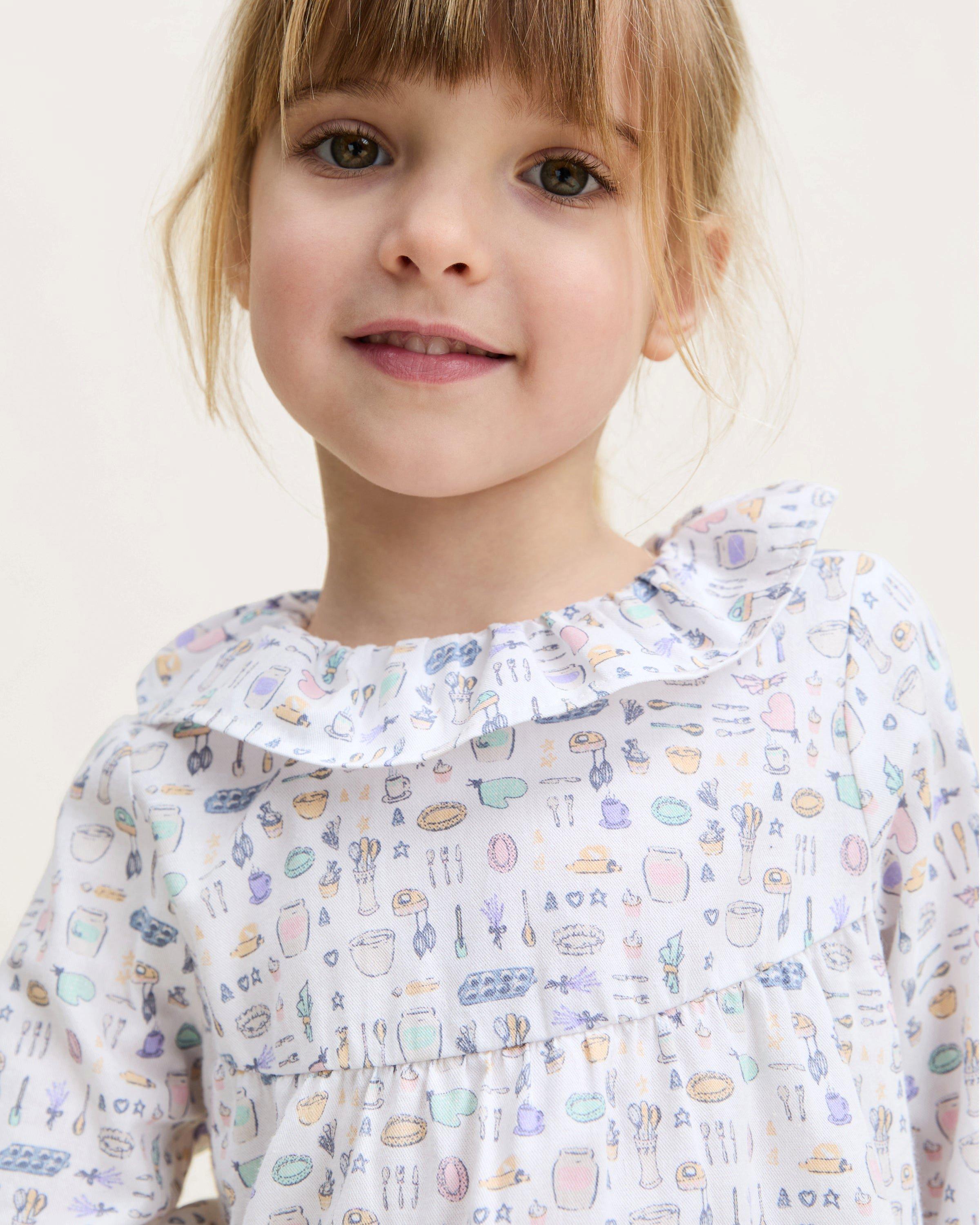 Kid's Twill Scarlett Nightgown in Baking Spirits Bright image number 1