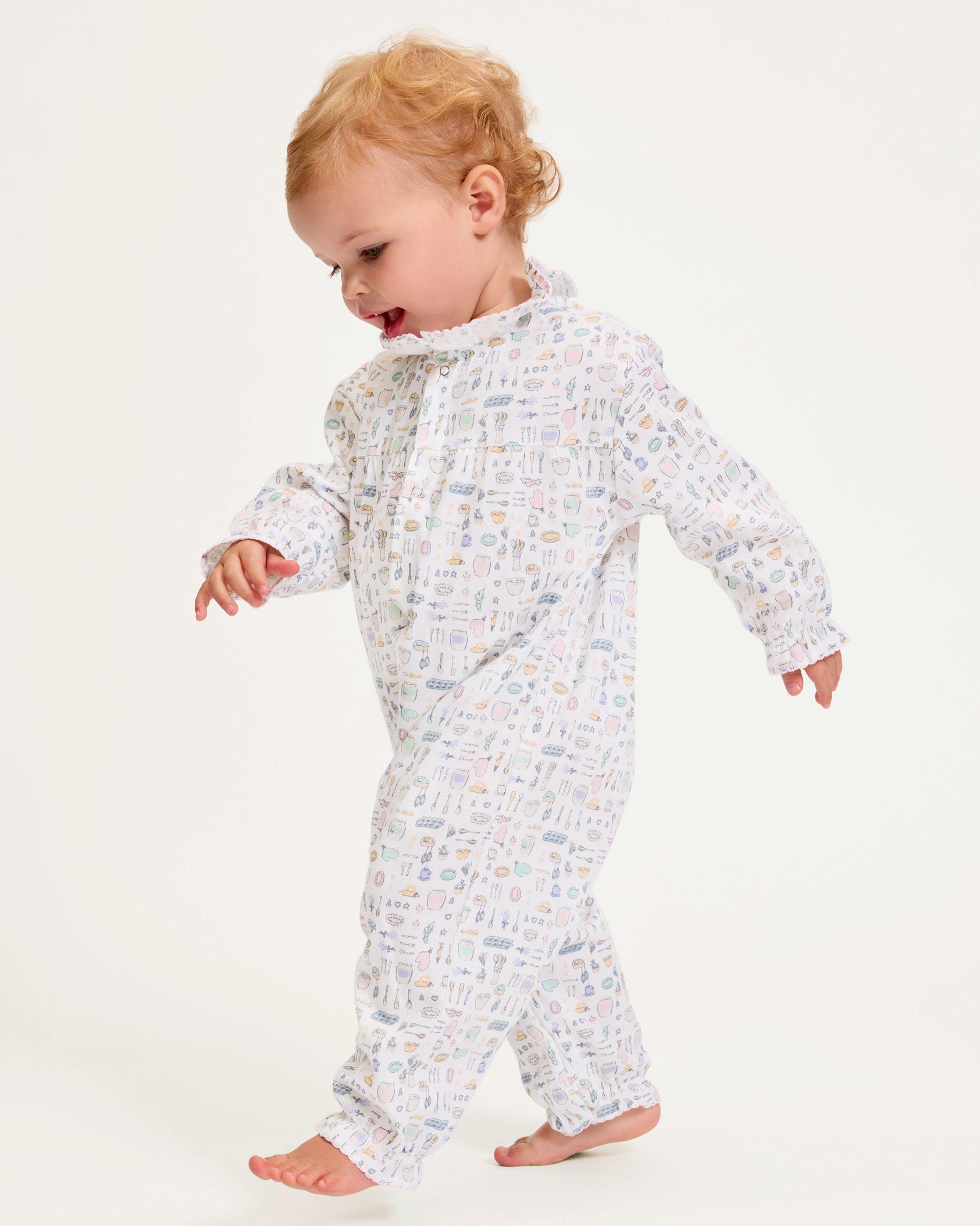 Baby's Twill Madeline Romper in Baking Spirits Bright image number 3